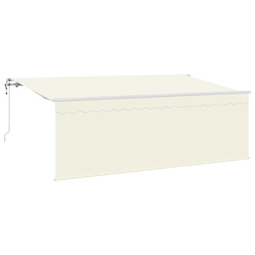 Сгъваем навес Крем 400 x 200 cm Полиестер и алуминий