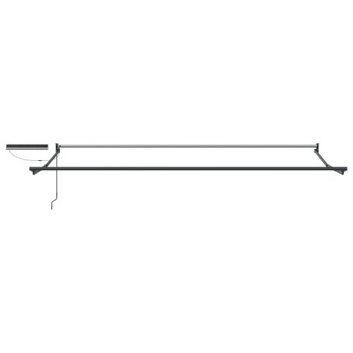 Електрически разтегателен навес Зелено, Бяло, Антрацит 4 × 3 m