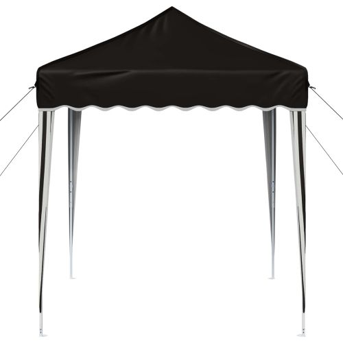 Поп-ъп парти палатка Черно 195 x 195 x 245 см Оксфордска тъкан