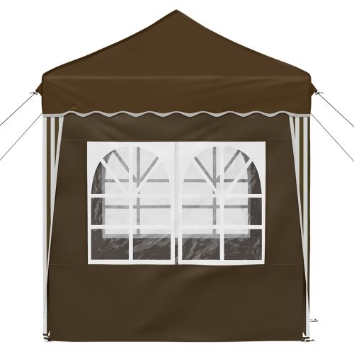 Поп-ъп парти палатка Таупе 195 x 195 x 245 см Оксфордска тъкан