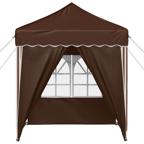 Поп-ъп парти палатка Кафяво 195 x 195 x 245 см Оксфордска тъкан