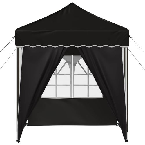 Поп-ъп парти палатка Черно 195 x 195 x 245 см Оксфордска тъкан