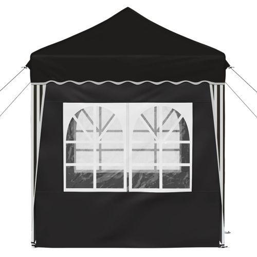 Поп-ъп парти палатка Черно 195 x 195 x 245 см Оксфордска тъкан