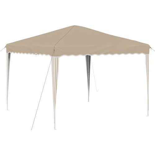 Поп-ъп парти палатка Крем 288 x 288 x 245 см Оксфордска тъкан