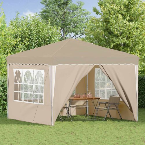 Поп-ъп парти палатка Крем 288 x 288 x 245 см Оксфордска тъкан