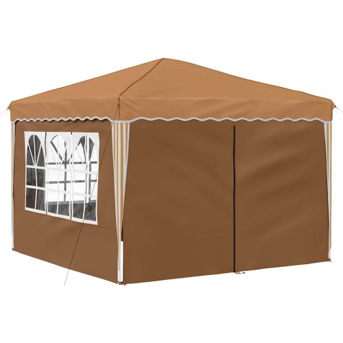 Поп-ъп парти палатка Бежово 288 x 288 x 245 см Оксфордска тъкан