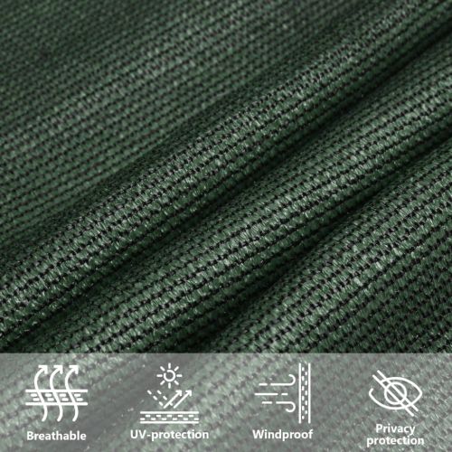 Платно-сенник, 160 г/м², тъмнозелено, 3x4x5 м, HDPE