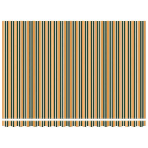 Сгъваем навес Зелен и жълт 450 × 350 cm Тъкан и алуминий