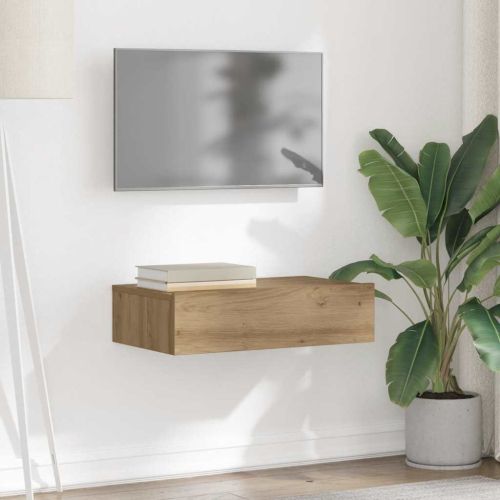 ТВ шкаф с LED светлини Artisan дъб 60x35x15,5 cm