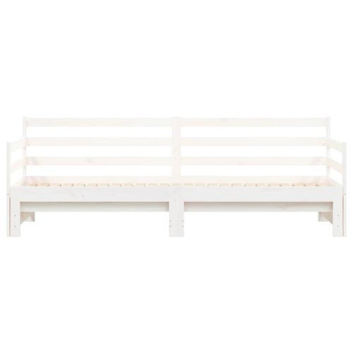 Канапе с изтеглящо разтегателно легло 90x190 см бор масив