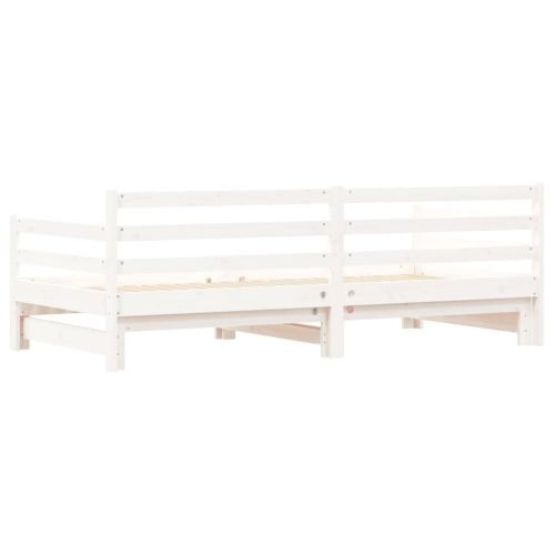 Канапе с изтеглящо разтегателно легло 90x190 см бор масив