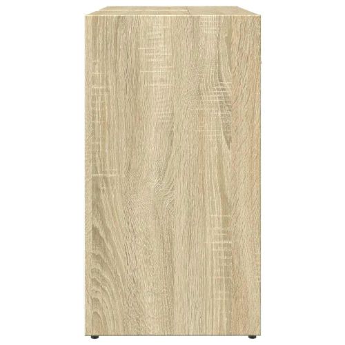 Шкаф за мивка за баня, дъб сонома, 60x33x60 см, инженерно дърво