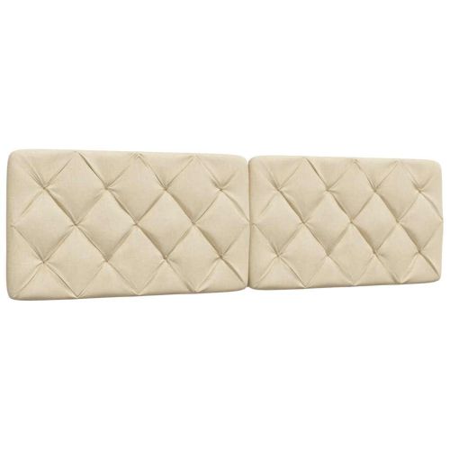 Рамка за легло с LED без матрак кремава 180x200 см плат