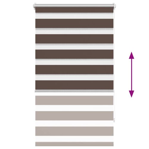 Зебра щора 90,9x150 см Ширина на плата 86,7 см цвят кафе