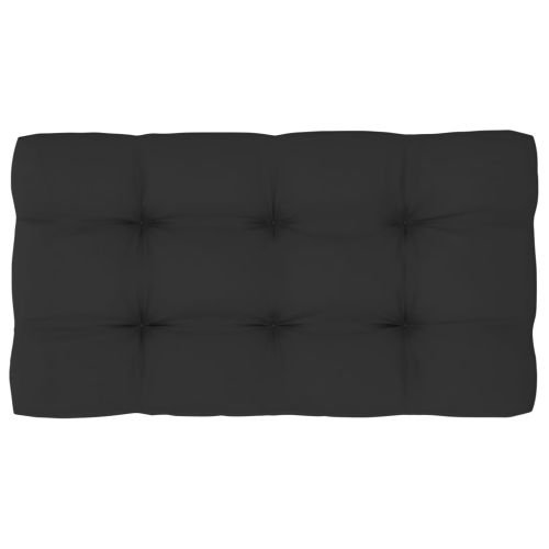 Градинска палетен ъглов диван черен импрегнирано борово дърво