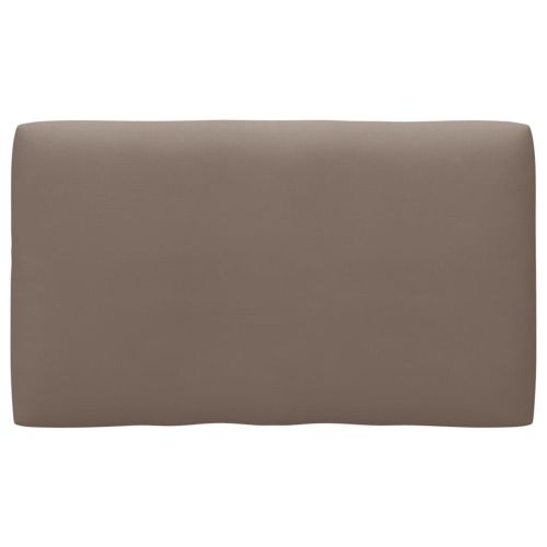 2-местен палетен диван с възглавници бор с черна импрегнация