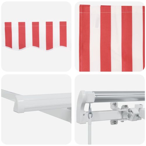 Сгъваем навес Червено 250 x 200 cm текстил