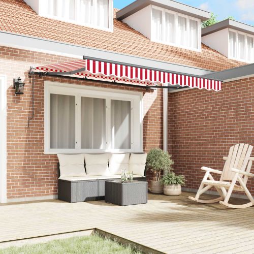 Сгъваем навес Червено 250 x 200 cm текстил