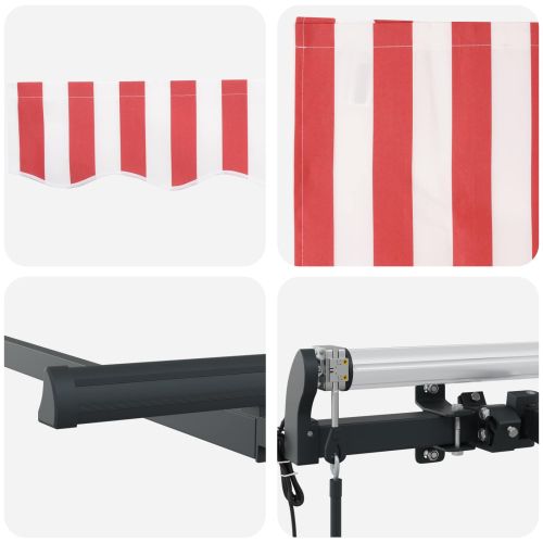 Сгъваем навес Червено 250 x 200 cm текстил