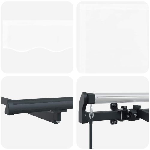 Сгъваем навес Бяло 250 x 200 cm текстил