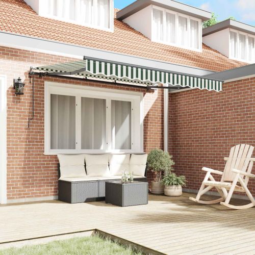 Сгъваем навес Зелен 300 x 200 cm текстил