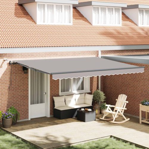 Текстил за сенник с Светлосиво 450 × 350 cm Полиестер