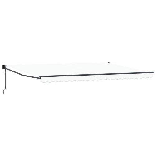 Сенник Бяло 500 × 300 cm Полиестер и метал