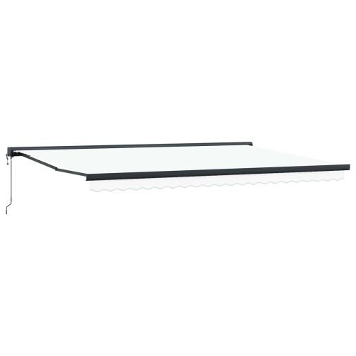 Сенник Бяло 500 x 300 x 165 см Полиестер и алуминий