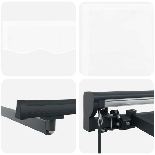 Рамка за сенник Бял 500 × 300 cm Полиестер с PU покритие