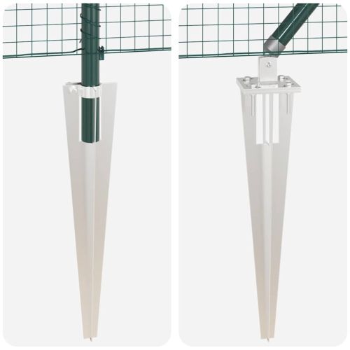 Стълб за ограда. Зелен 25 x 1,4 м (25 x 25 мм решетка)