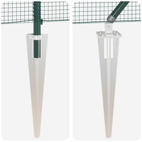 Стълб за ограда. Зелен 50 x 0,4 м (16 x 16 мм мрежа)