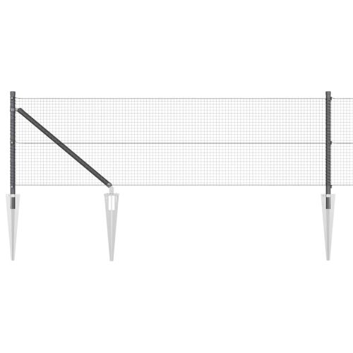 Стълб за ограда. Сиво
