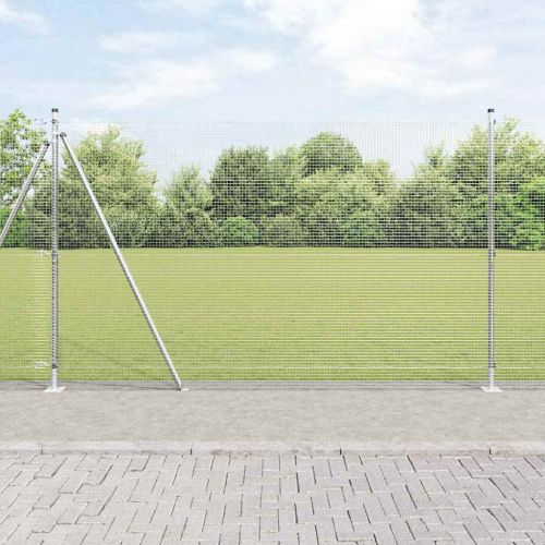 Стълб за ограда. Сребристо