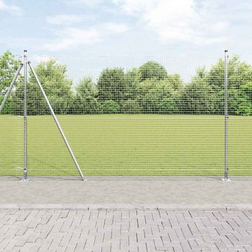 Стълб за ограда. Сребристо