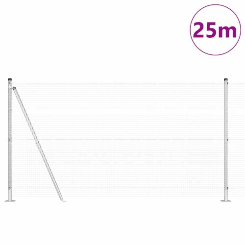 Стълб за ограда. Сребристо