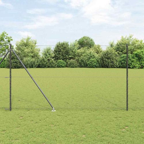 Стълб за ограда. Сиво