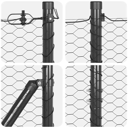 Стълб за ограда. Сиво