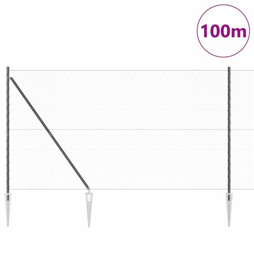 Стълб за ограда. Сиво