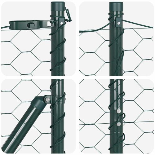 Стълб за ограда. Зелено