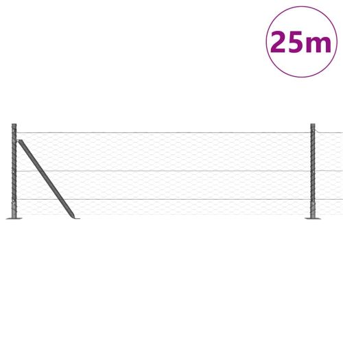 Стълб за ограда. Сиво