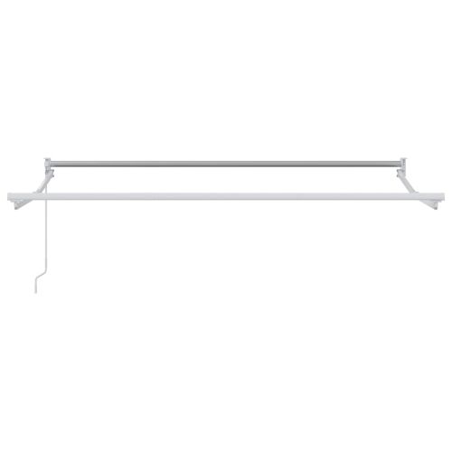 Ръчен сгъваем навес Зелен и бял 3,5 x 2 m