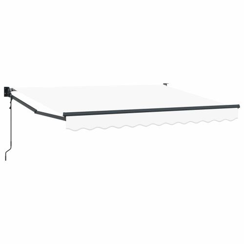 Електрически разтегателен навес Бял 3 x 2 m