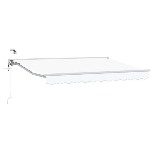 Електрически разтегателен навес Бял 2,5 x 2 m