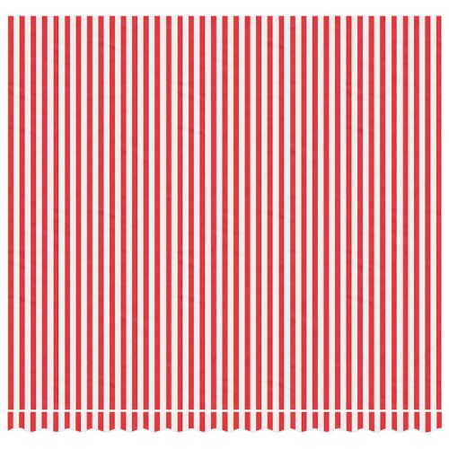 Резервно платнище за тенти, червено-бели ленти, 4x3,5 м