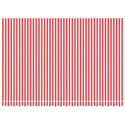 Резервно платнище за тенти, червено-бели ленти, 4,5x3 м