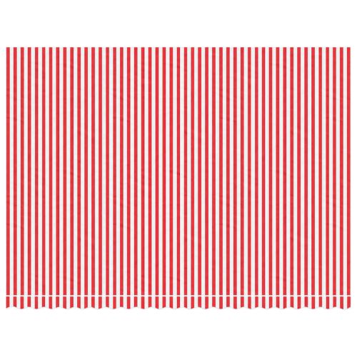 Резервно платнище за тенти, червено-бели ленти, 5x3,5 м