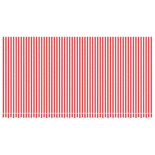 Резервно платнище за тенти, червено-бели ленти, 6x3 м