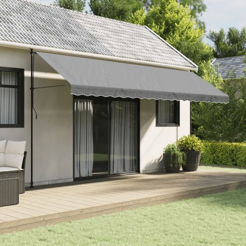 Резервно платнище за волан за тенти,антрацит ленти, 5 м