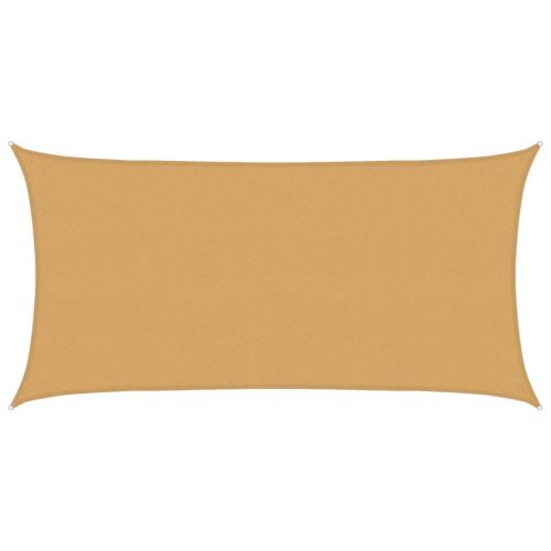 Платно-сенник, 160 г/м², правоъгълно, пясъчно, 2,5x5 м, HDPE