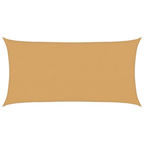 Платно-сенник, 160 г/м², правоъгълно, пясъчно, 3x6 м, HDPE